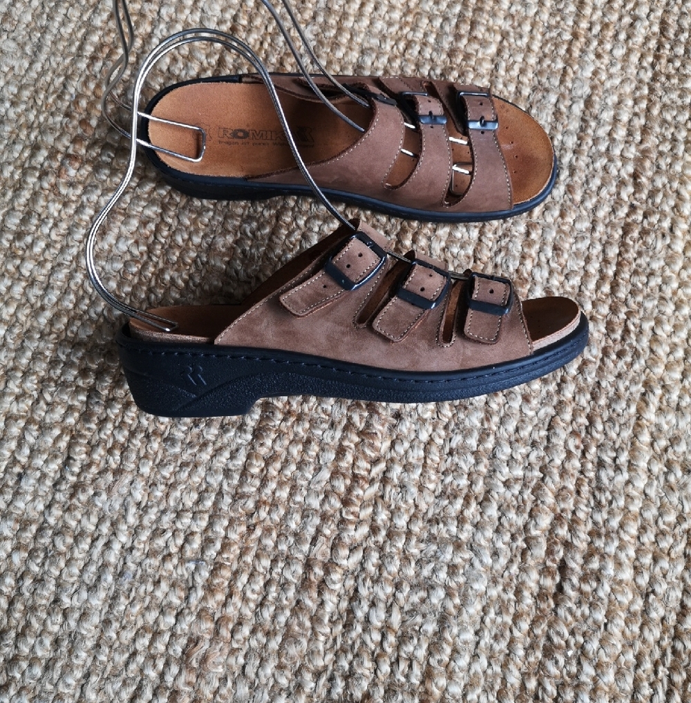 Romika leather slip-on sandals - Picture 5 of 12